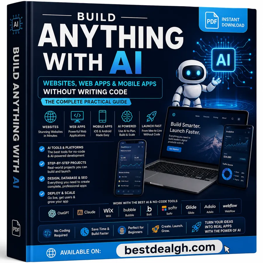 Build Anything With AI — Websites, Web Apps & Mobile Apps Without Writing Code: The Complete Practical Guide (PDF) photo 1