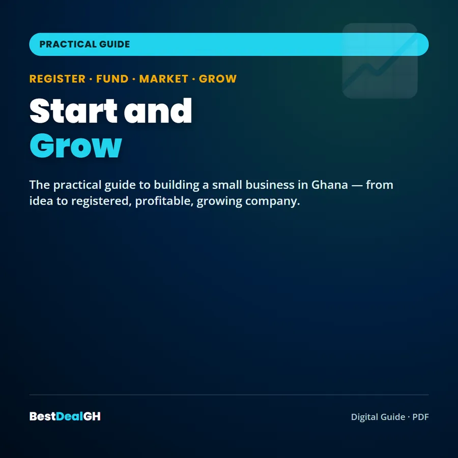Start and Grow — The Practical Guide to Building a Small Business in Ghana (PDF) photo 1