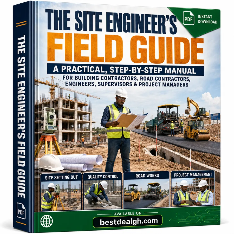 The Site Engineer's Field Guide — A Practical, Step-by-Step Manual for Building Contractors, Road Contractors, Engineers, Supervisors & Project Managers (PDF) photo 1