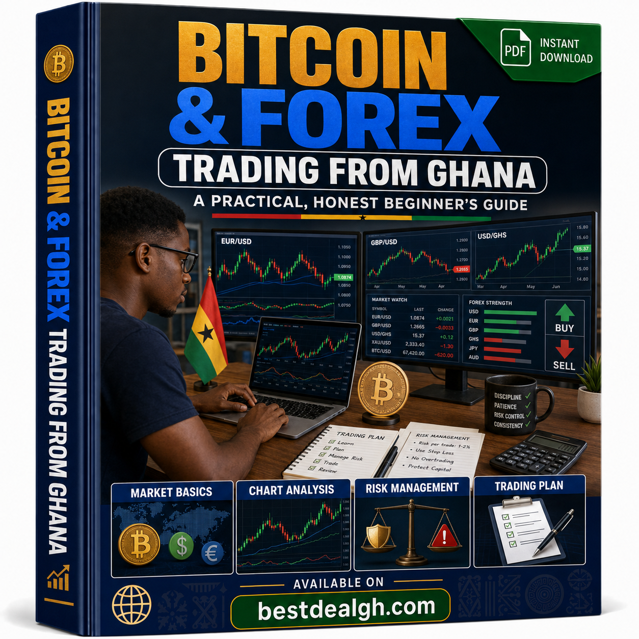 Bitcoin & Forex Trading From Ghana — A Practical, Honest Beginner's Guide (PDF) photo 1