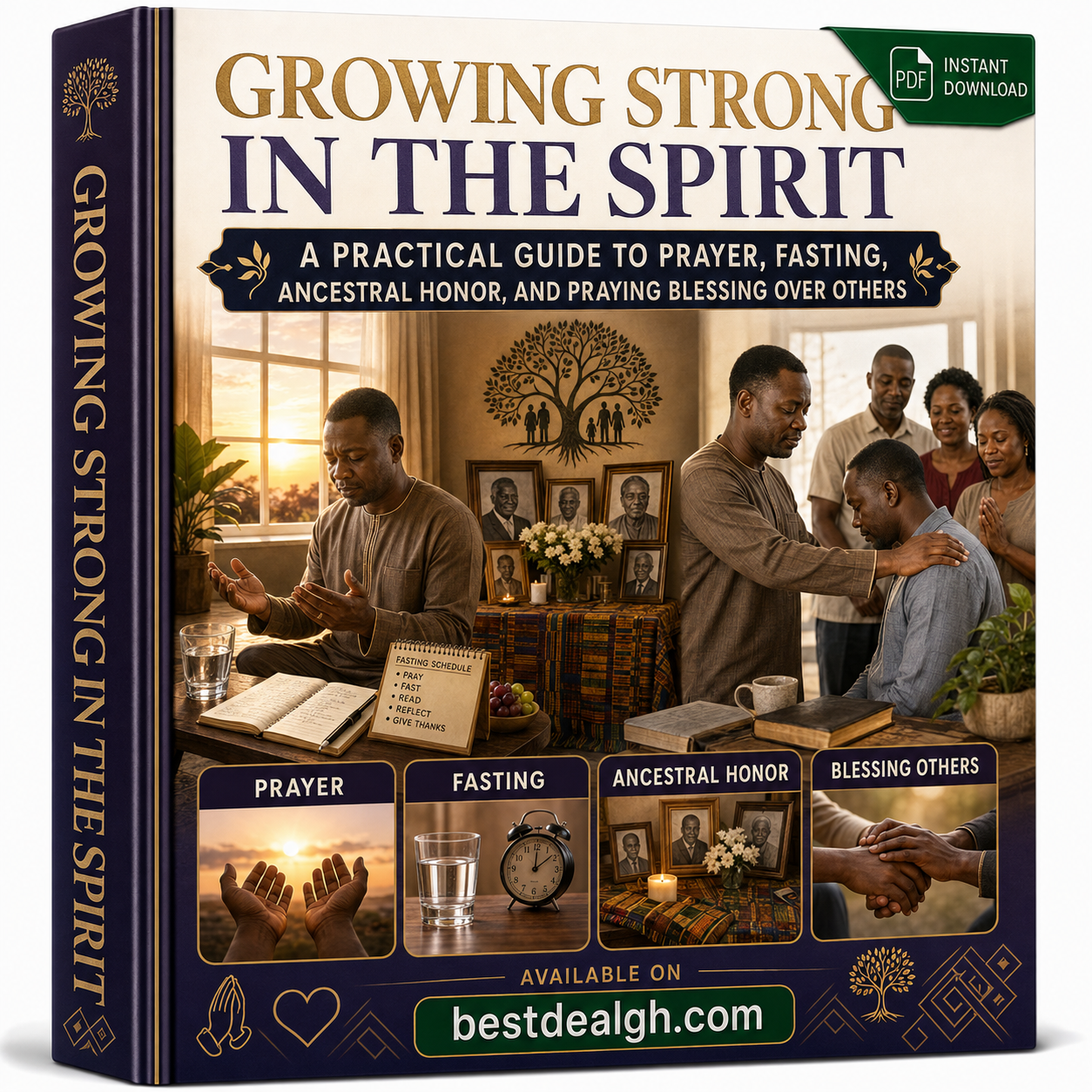 Growing Strong in the Spirit — A Practical Guide to Prayer, Fasting, Ancestral Honor, and Praying Blessing Over Others (PDF) photo 1