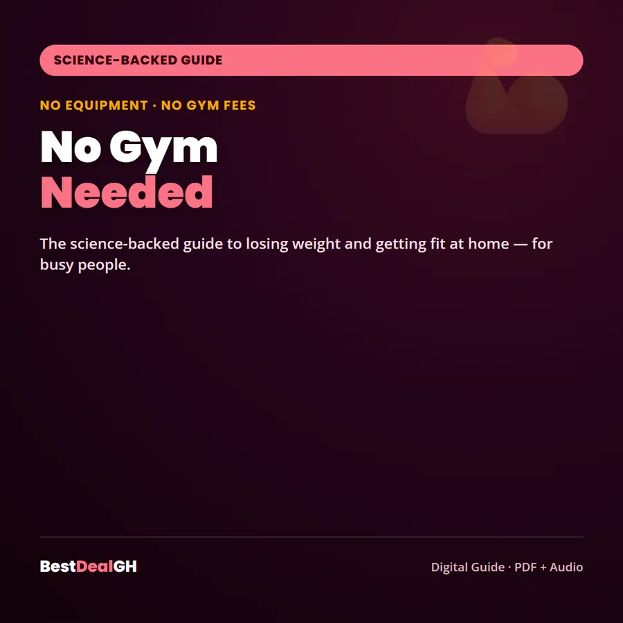 No Gym Needed — The Science-Backed Guide to Losing Weight and Getting Fit at Home, For Busy People (PDF + Audio) photo 1