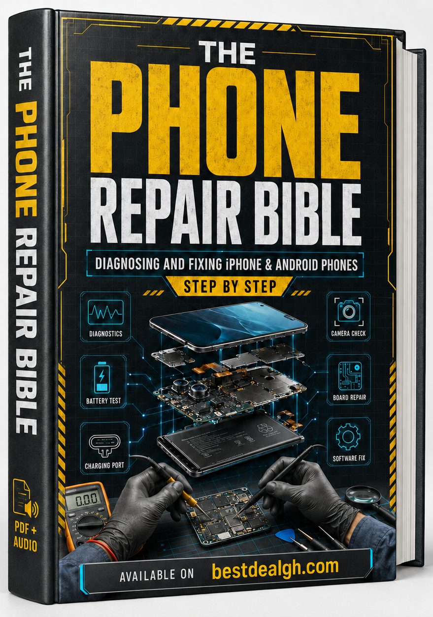 The Phone Repair Bible — Diagnosing and Fixing iPhone & Android Phones, Step by Step (PDF + Audio) photo 1