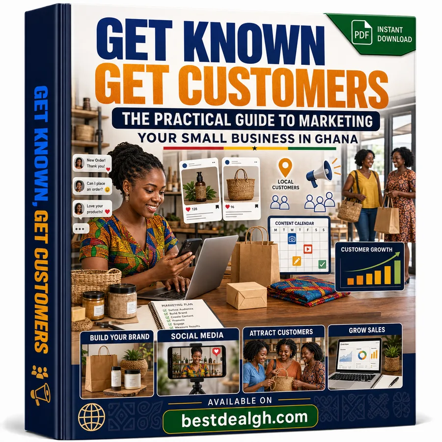 Get Known, Get Customers — The Practical Guide to Marketing Your Small Business in Ghana (PDF) photo 1