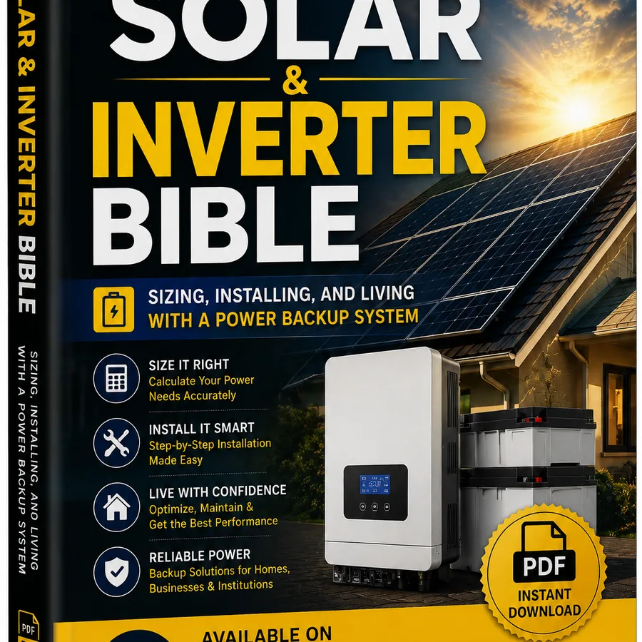 The Solar & Inverter Bible — Sizing, Installing, and Living With a Power Backup System (PDF) photo 1